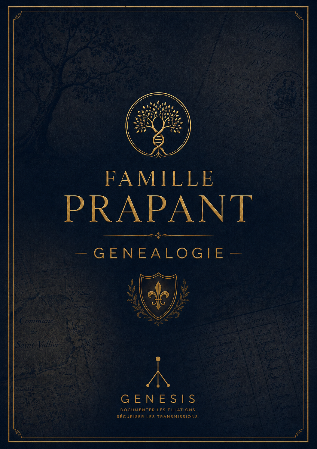 Couverture du livret de généalogie Famille Prapant